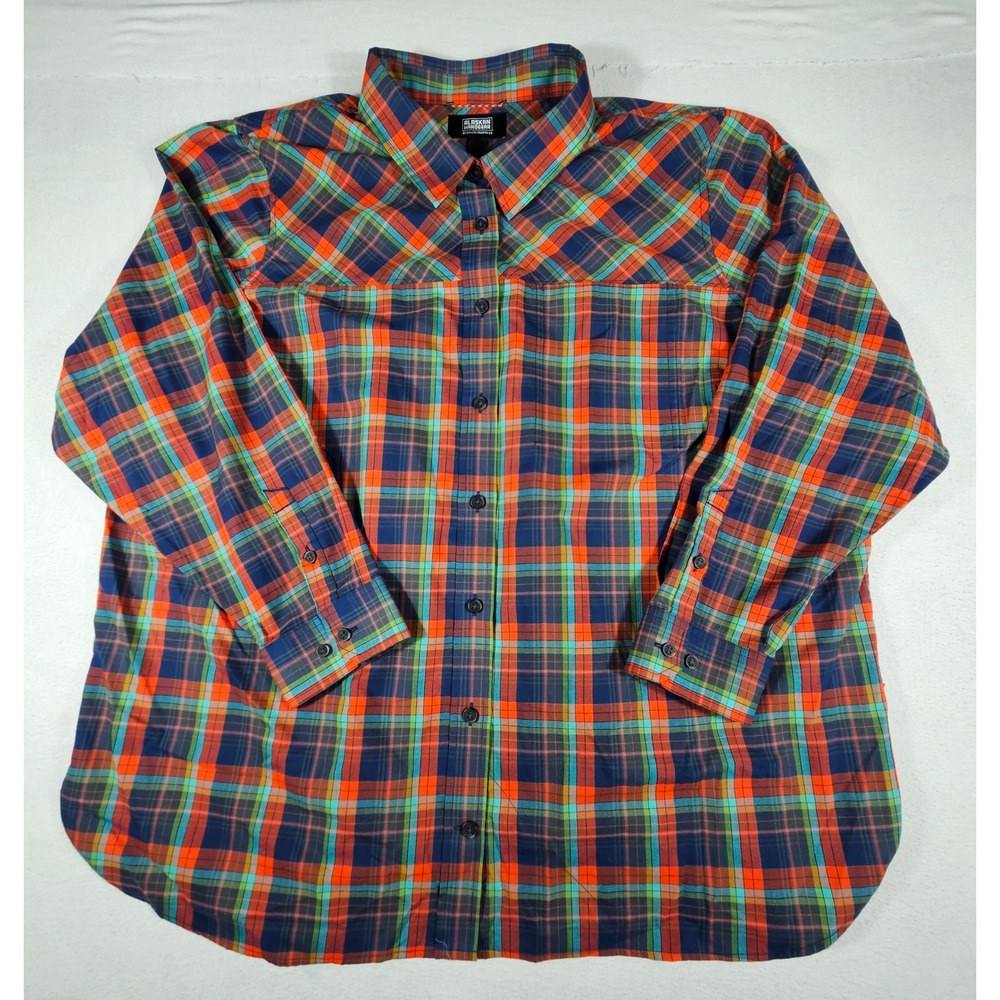 Alaskan Hardgear Duluth Trading Co Mens 3X Plaid Wool Blend Shirt 80736 Multi